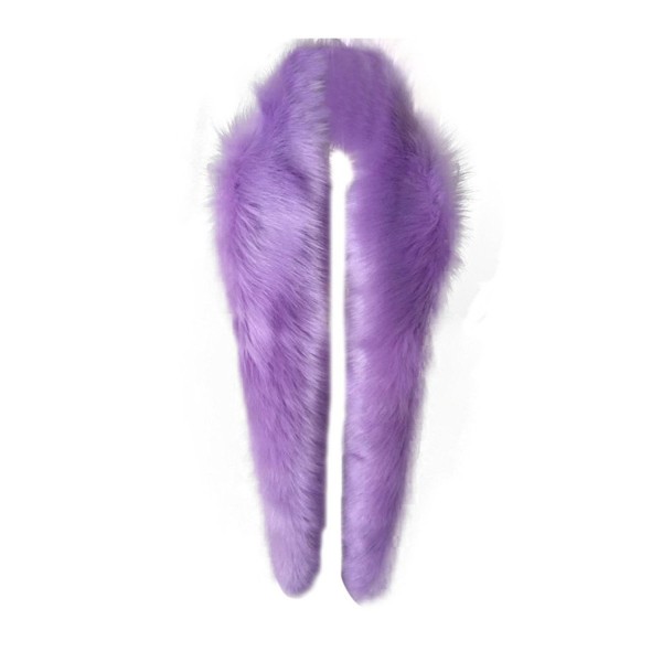 purple faux fur shawl