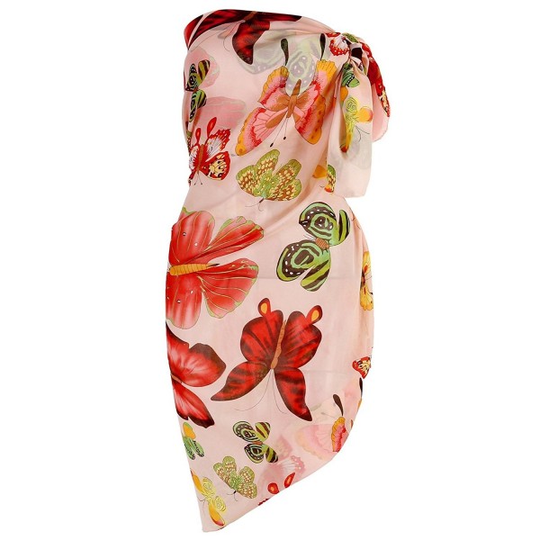 Women Chiffon Pareo Beach Wrap Sarong Swimsuit Scarf Cover Up For ...