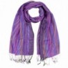 Metallic Multicolor Pashmina Scarf - Purple - CY1152OSUA7