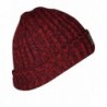 JIERKU Plain Beanie Knit Cap Warm Solid Color Winter Cuff Ski Hat for Men and Women - Deep Red - C212O01ZFJ5