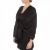 Sakkas Silky Solid Soft Pashmina Shawl Wrap Stole - Black - C5113EIJPQ7