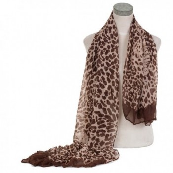 African Leopard Print Scarf with Panther Face Fashion Shawl Lightweight ...