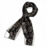 Horseback Riding Equestrian Scarf with Horse Print - Horse Shoe Black - CK122K0Z06N