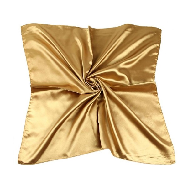 TopTie Silky Neckerchief- Square Scarf 23" x 23" - golden - CU11L260XL9