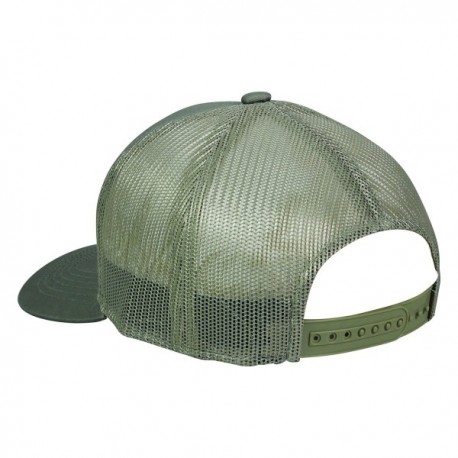 Bass Fish Fishing Lake Scene Meshback Khaki Tan Cap Hat 221-Khaki Tan ...