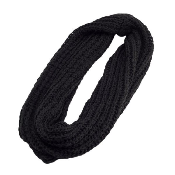 Solid Crochet Infinity Scarf Soft Warm Scarves for Women Fall Winter ...