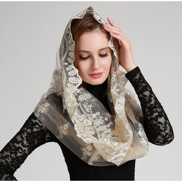 Black Extravagant Catholic Veil Chapel Veil Mantilla Church Veil Mass ...