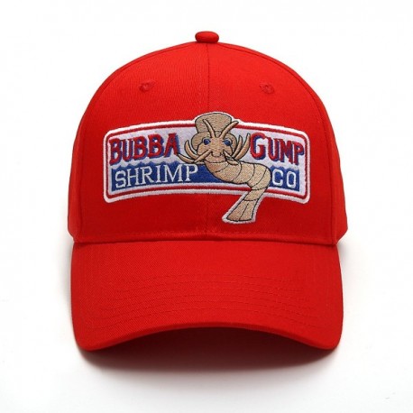 Adjustable Bubba Gump Baseball Cap Shrimp Co. Embroidered Hat (Red ...