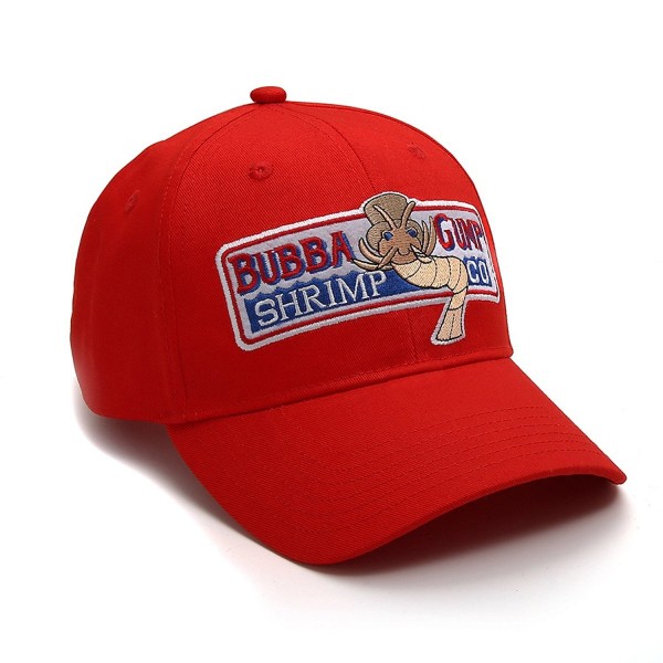 Adjustable Bubba Gump Baseball Cap Shrimp Co. Embroidered Hat (Red ...