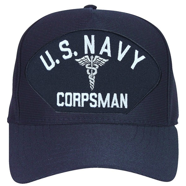 U.S. Navy Corpsman with Caduceus Baseball Cap. Navy Blue. Made in USA ...