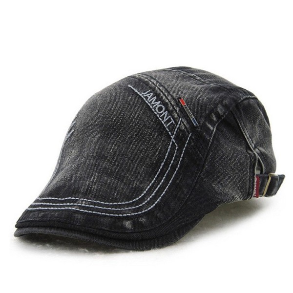 Men's Casual Denim Style Cotton Adjustable Newsboy Ivy Classic Cap Hat ...