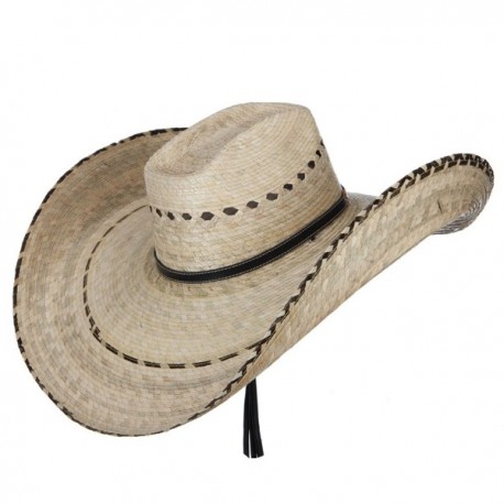 Mexican Style Wide Brim Straw Hat - Natural - CL12FV92YGJ