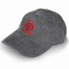 Wolverine Men's Curved Brim Baseball Cap - Gray/Red - CC17YI7MQ2M