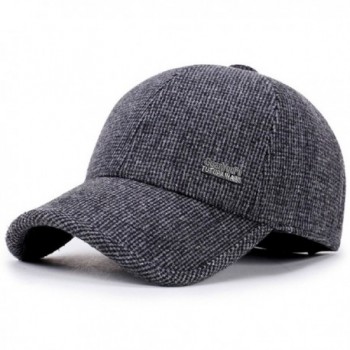 Men's Winter Warm Wool Woolen Tweed Peaked Baseball Cap Hat With Fold ...