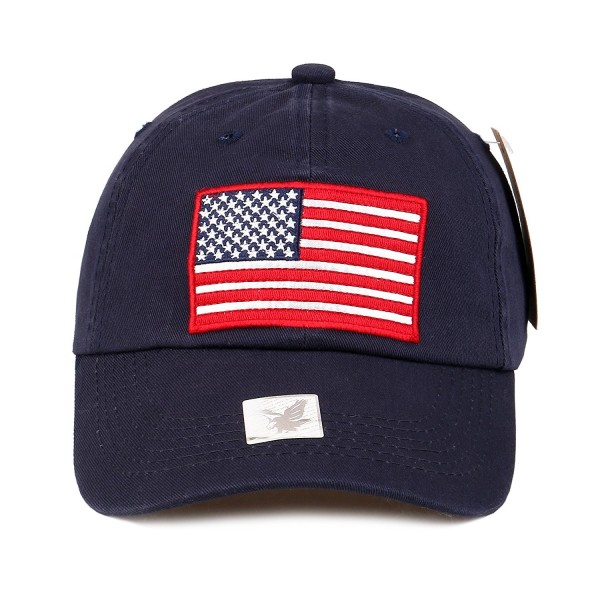 Black Eagles American Flag Cap 100% Cotton Classic Dad Hat Plain ...