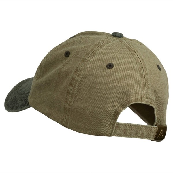 US Route 66 Embroidered Pigment Dyed Washed Cap - Khaki Black OSFM ...