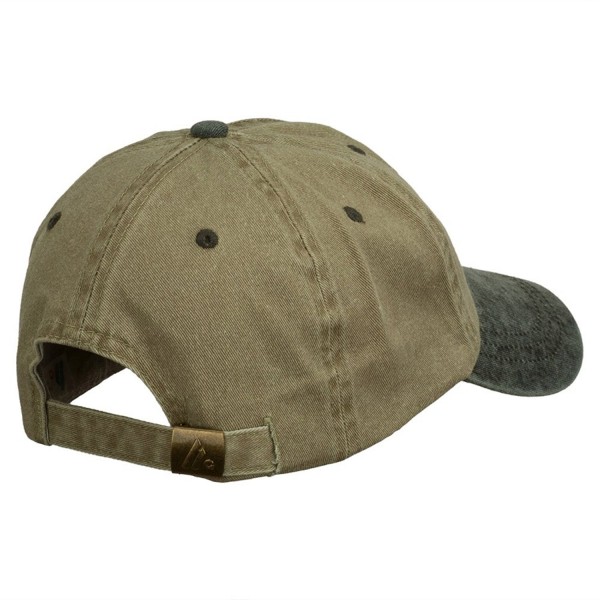 US Route 66 Embroidered Pigment Dyed Washed Cap - Khaki Black OSFM ...