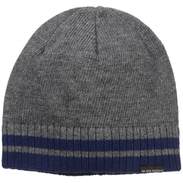Men's Placed Tiping Knit Beanie - Smoked Pearl - CA12JLW4Y5V