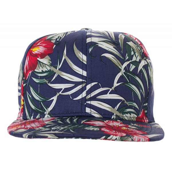 Floral Pattern Snapback Baseball Caps - Available In Multiple Colors ...