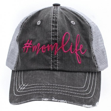 Mom Life Momlife Momlife Glittering Trucker Style Baseball Cap Hat ...