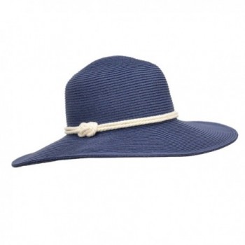 Classic Straw Floppy Beach Hat w Nautical Rope Hat Band- UPF 50 ...