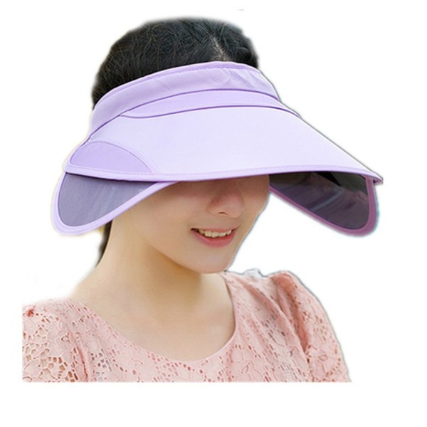 Women Hat Sun Hat Anti-UV Hat Topee Ultralight Breathable Cap - Purple ...