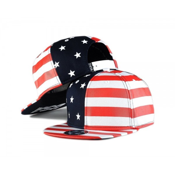 Flag Snapback Hat Cap Color Matching Flat Brim Hip-hop Cap - Red ...