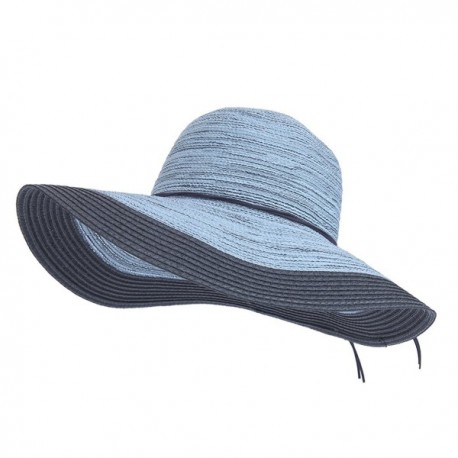 Womens Summer Sun Hat Beach Wide Brim Hat Straw Hat Floppy Foldable Cap ...
