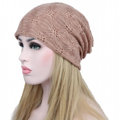 Women Winter Lace Beanie Hat Chemo Cancer Alopecia Turban Cap - Pink ...